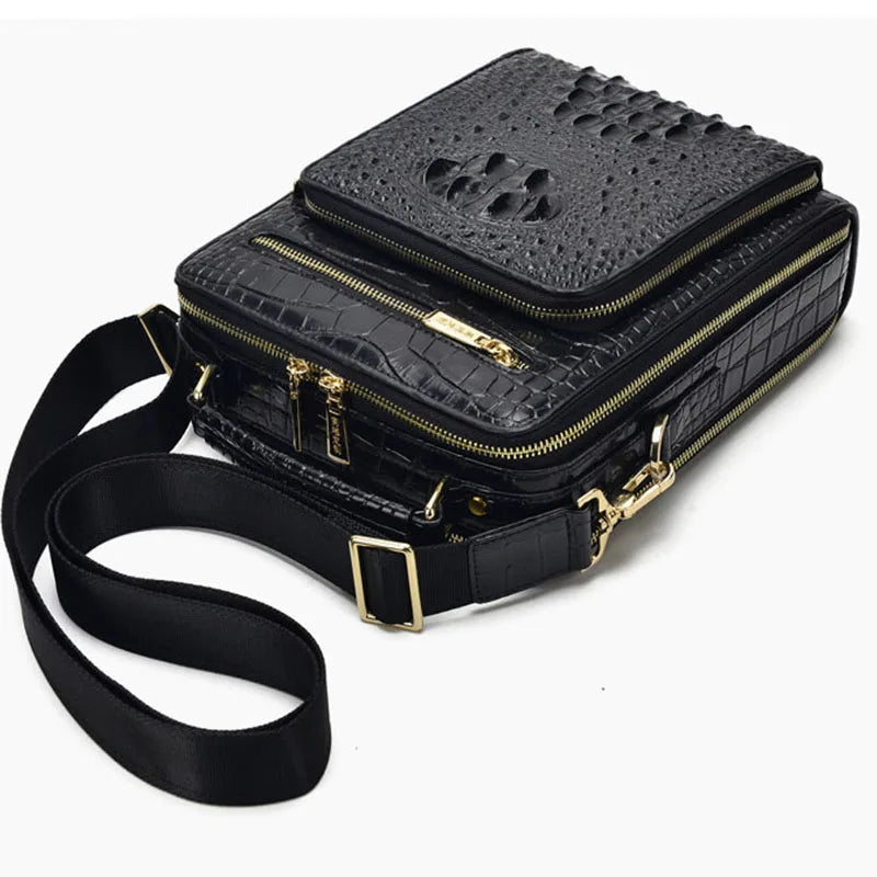 Bolso de piel de cocodrilo
