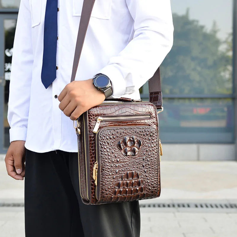 Bolso de piel de cocodrilo